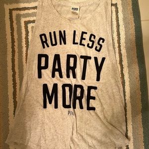 PINK Victoria’s Secret cut off tank top size small